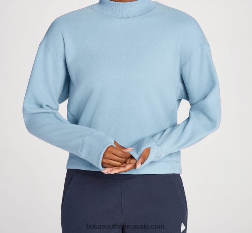 Women Fleece Crew Hoka 0TNRBJ349 Mountain Spring