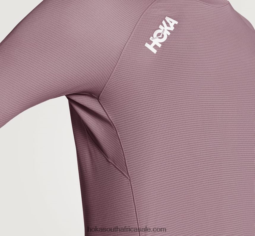 Women Glide 3/4 Sleeve Hoka 0TNRBJ326 Elderberry