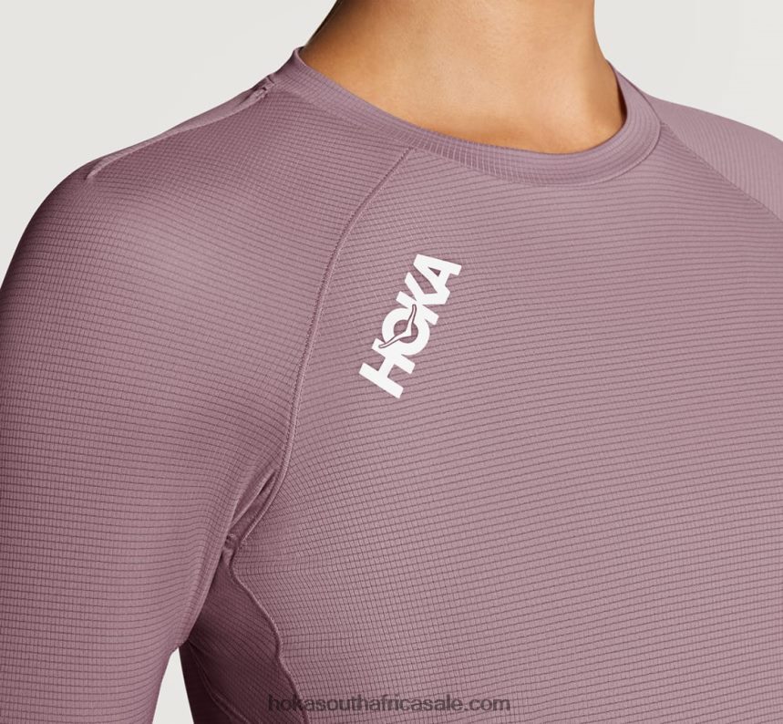 Women Glide 3/4 Sleeve Hoka 0TNRBJ326 Elderberry