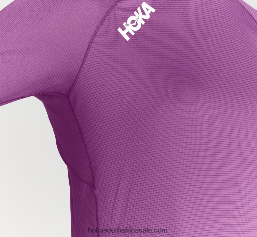 Women Glide 3/4 Sleeve Hoka 0TNRBJ328 Beautyberry