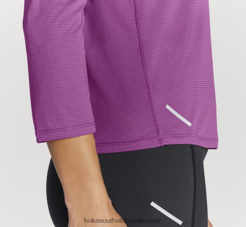 Women Glide 3/4 Sleeve Hoka 0TNRBJ328 Beautyberry