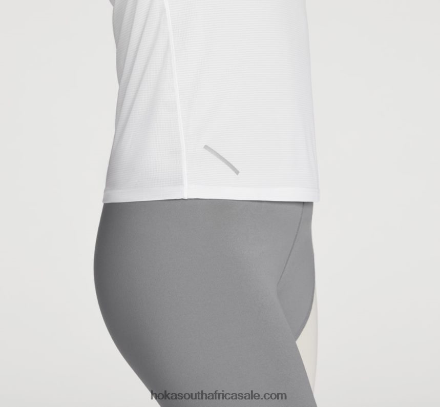 Women Glide Short Sleeve Hoka 0TNRBJ325 White