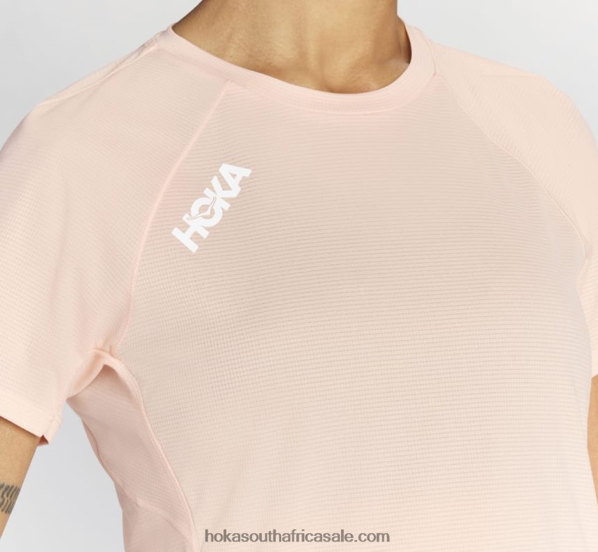 Women Glide Short Sleeve Hoka 0TNRBJ335 White