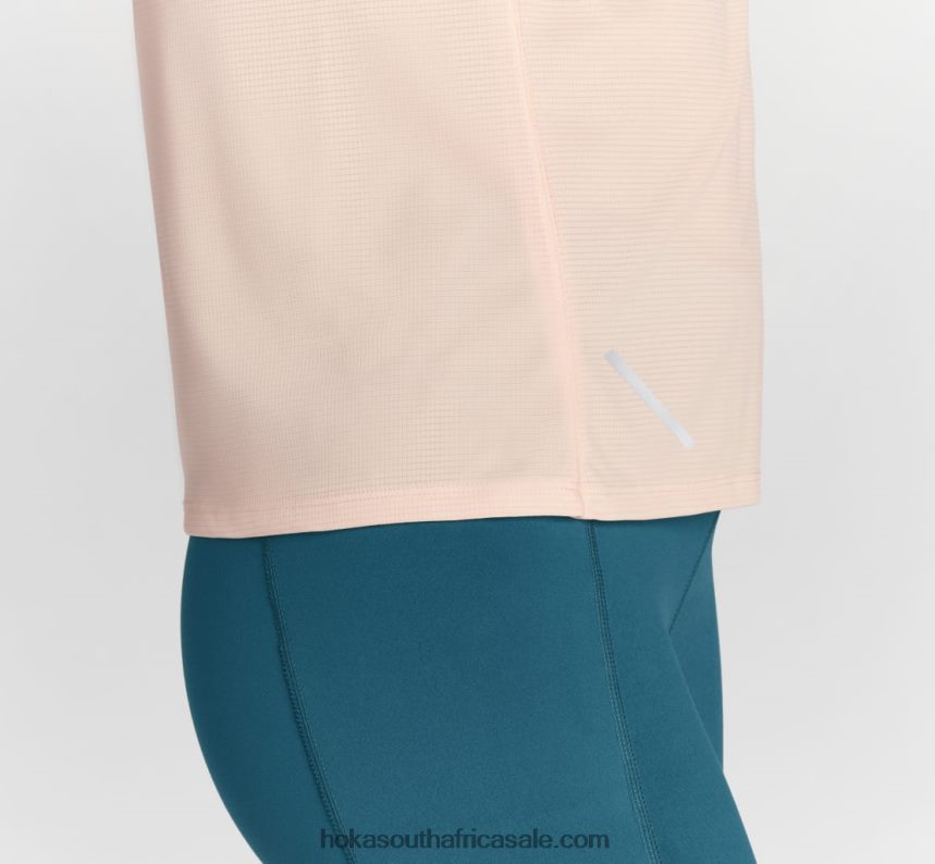 Women Glide Short Sleeve Hoka 0TNRBJ335 White