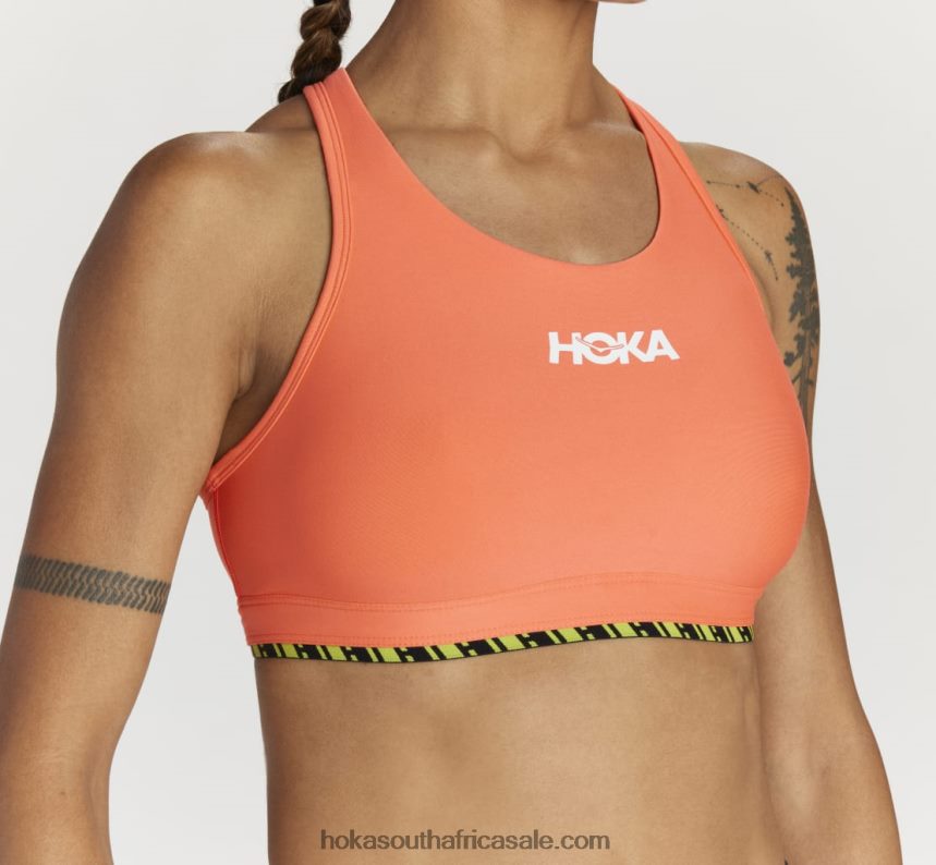 Women Hupana Sports Bra Hoka 0TNRBJ330 Camellia