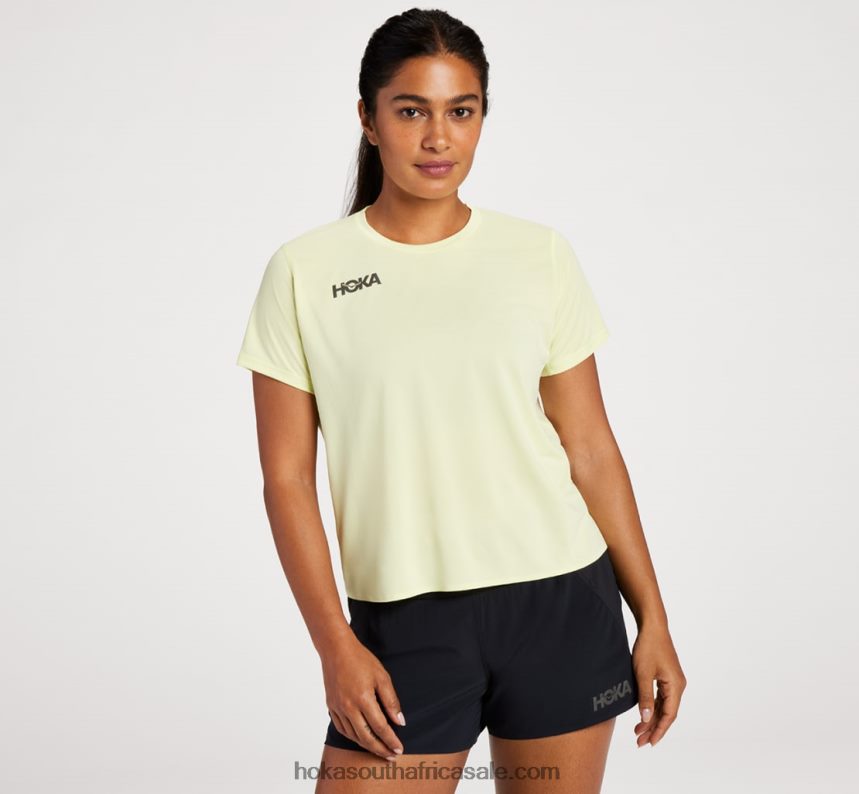 Women Short Sleeve Hoka 0TNRBJ318 Cyclamen