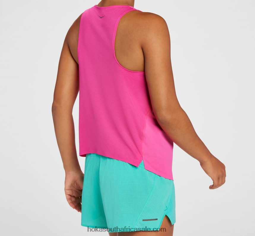 Women Tank Hoka 0TNRBJ320 Pink Yarrow