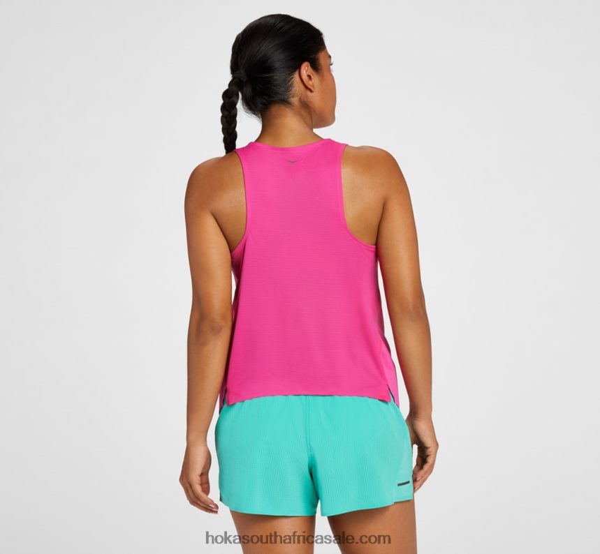 Women Tank Hoka 0TNRBJ320 Pink Yarrow