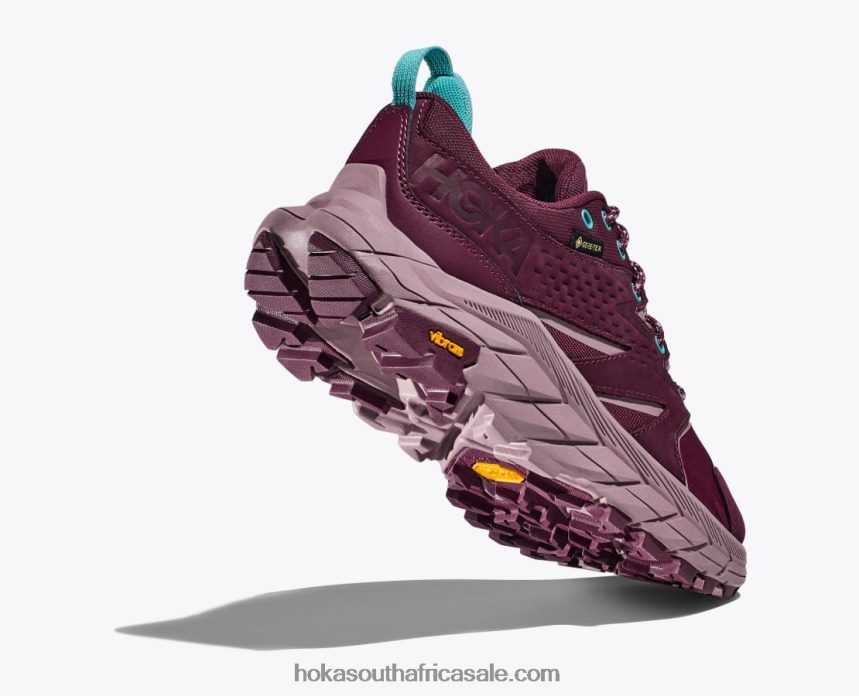 Women Anacapa Low GTX Hoka 0TNRBJ183 Grape Wine/Elderberry