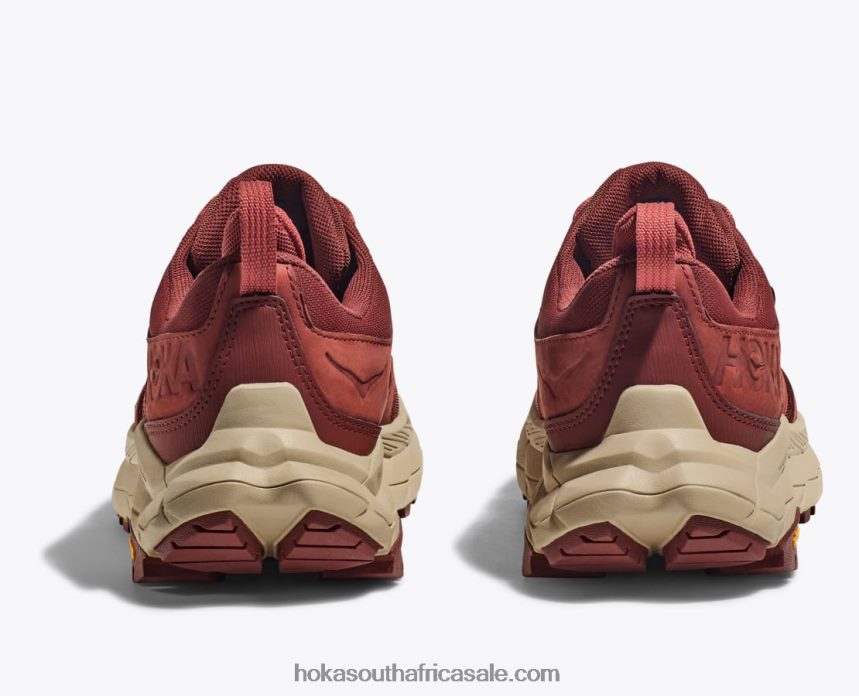 Women Anacapa Low GTX Hoka 0TNRBJ185 Cherry Mahogany/Hot Sauce