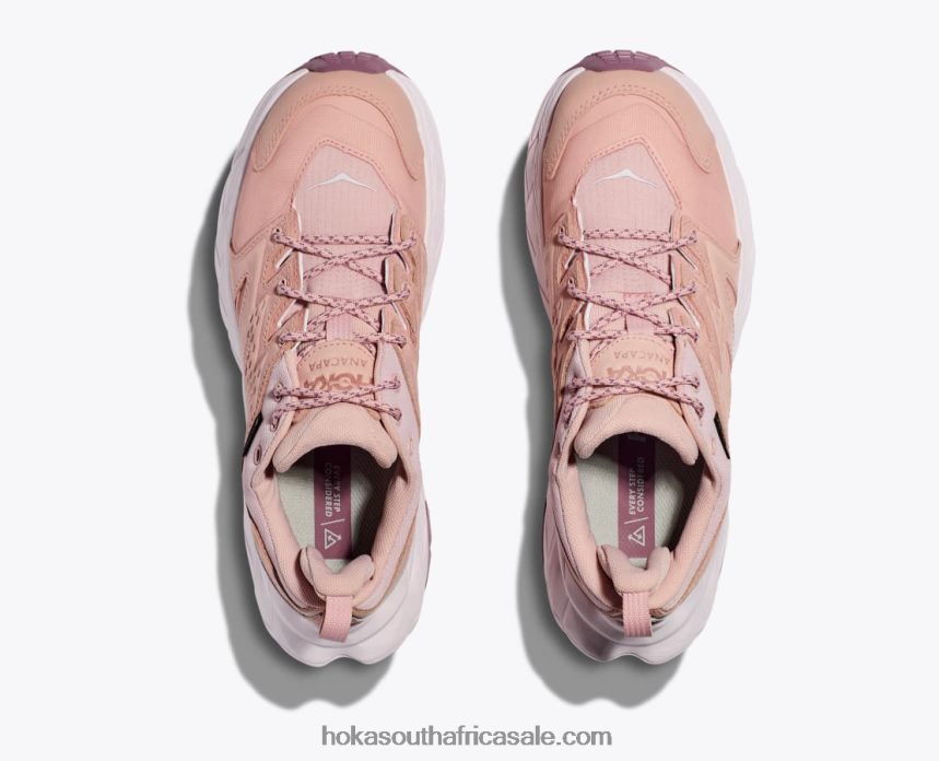 Women Anacapa Low GTX Hoka 0TNRBJ196 Peach Whip/Wistful Mauve