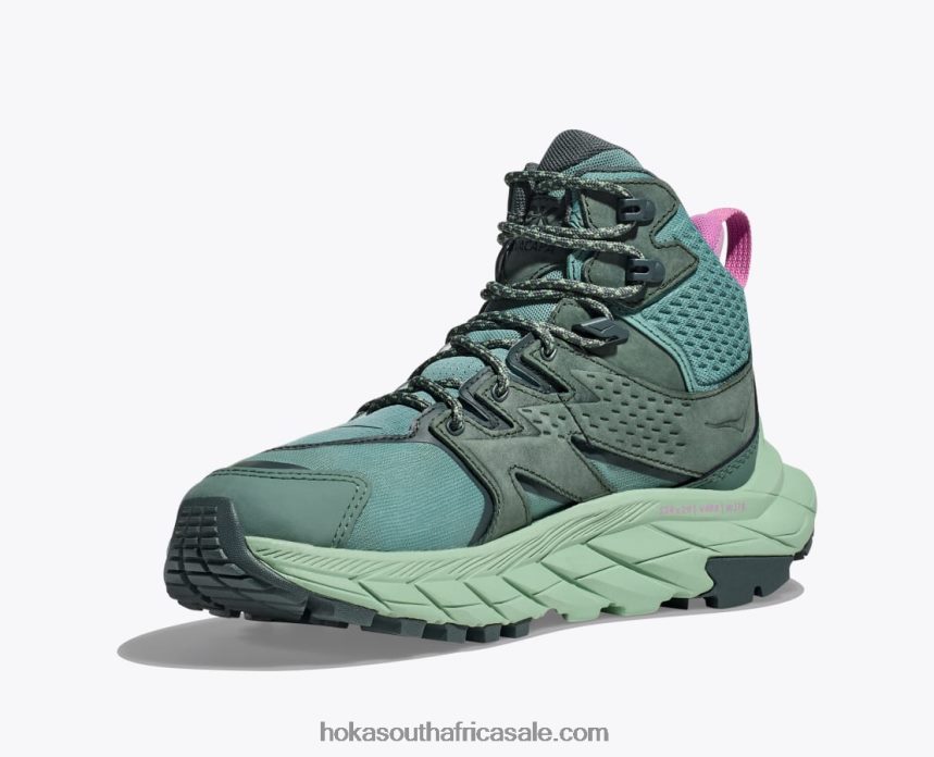 Women Anacapa Mid GTX Hoka 0TNRBJ165 Trellis/Mist Green