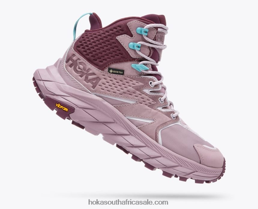 Women Anacapa Mid GTX Hoka 0TNRBJ170 Elderberry/Grape Wine