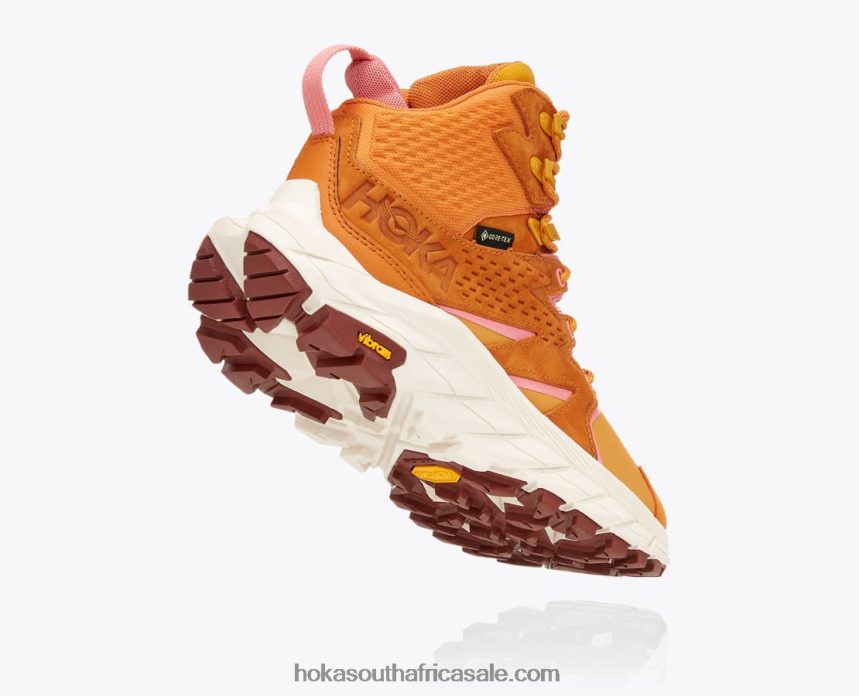 Women Anacapa Mid GTX Hoka 0TNRBJ175 Desert Sun/Golden Yellow