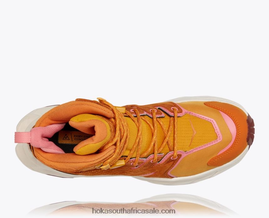 Women Anacapa Mid GTX Hoka 0TNRBJ175 Desert Sun/Golden Yellow