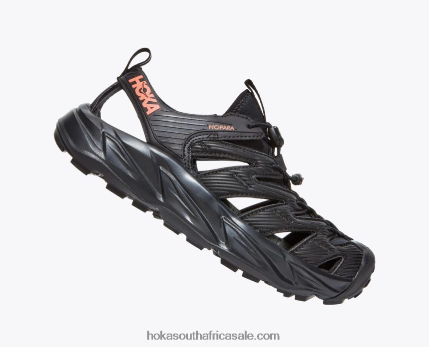 Women Hopara Hoka 0TNRBJ157 Black/Fusion Coral