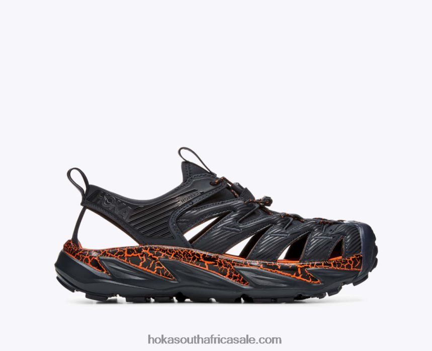 Women Hopara Hoka 0TNRBJ161 Blue Graphite/Persimmon Orange