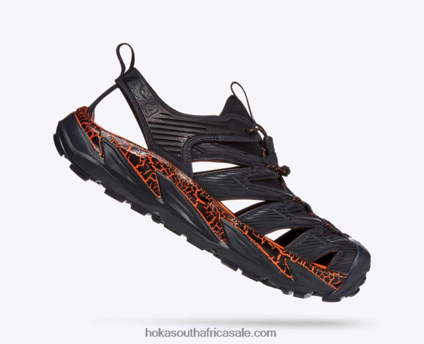 Women Hopara Hoka 0TNRBJ161 Blue Graphite/Persimmon Orange