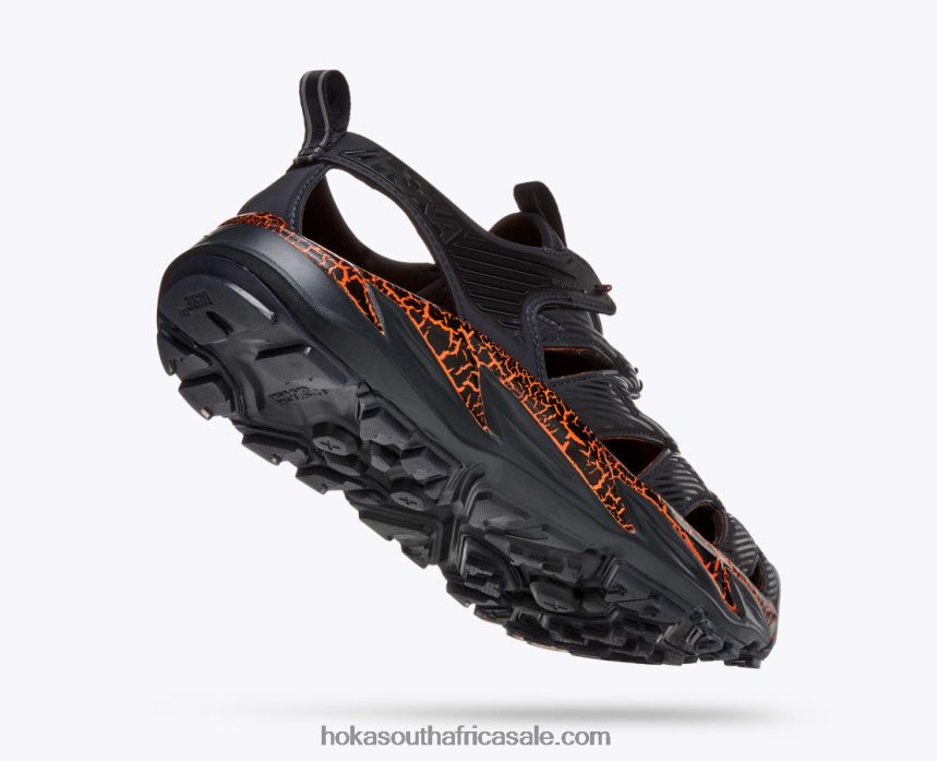 Women Hopara Hoka 0TNRBJ161 Blue Graphite/Persimmon Orange