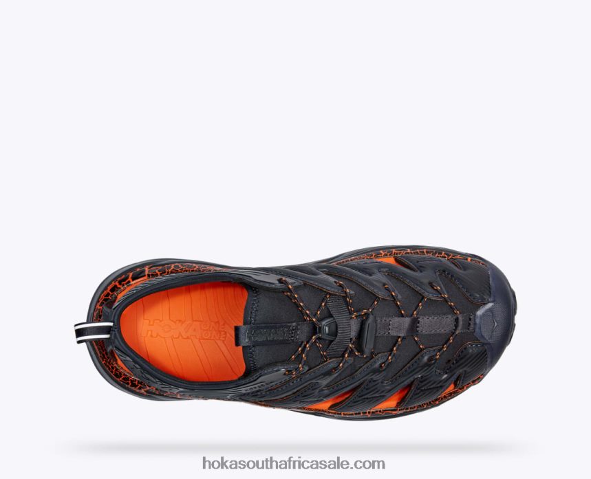 Women Hopara Hoka 0TNRBJ161 Blue Graphite/Persimmon Orange