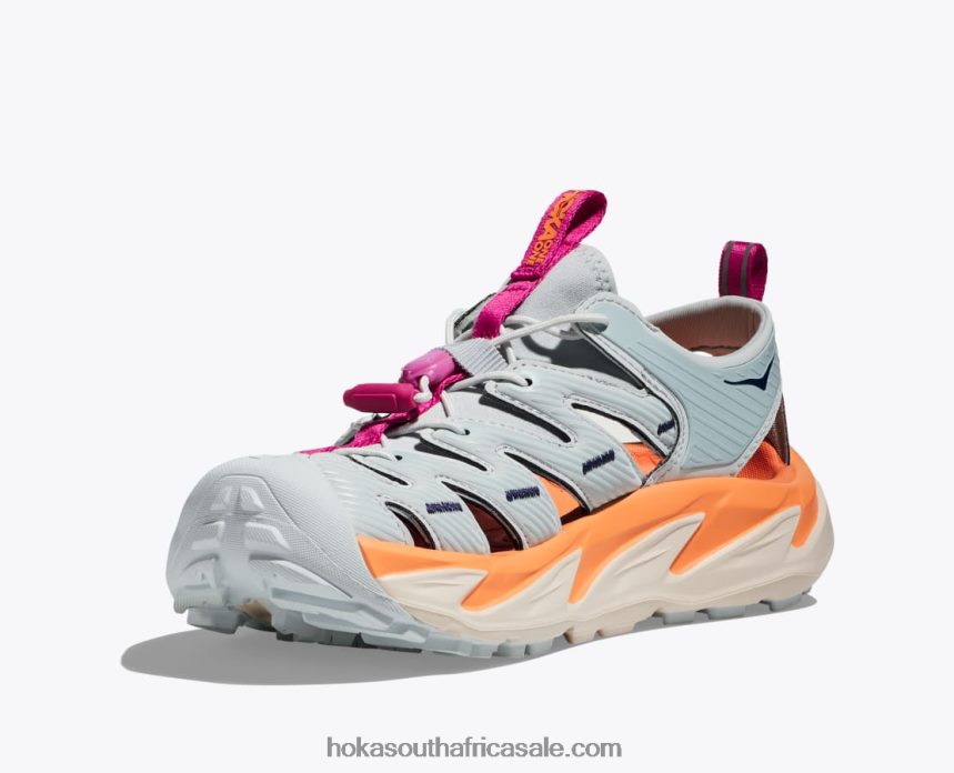 Women Hopara Hoka 0TNRBJ295 Blue Graphite/Persimmon Orange