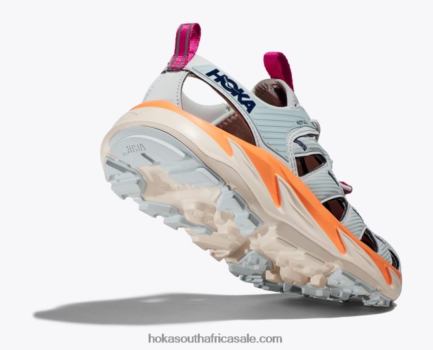 Women Hopara Hoka 0TNRBJ295 Blue Graphite/Persimmon Orange