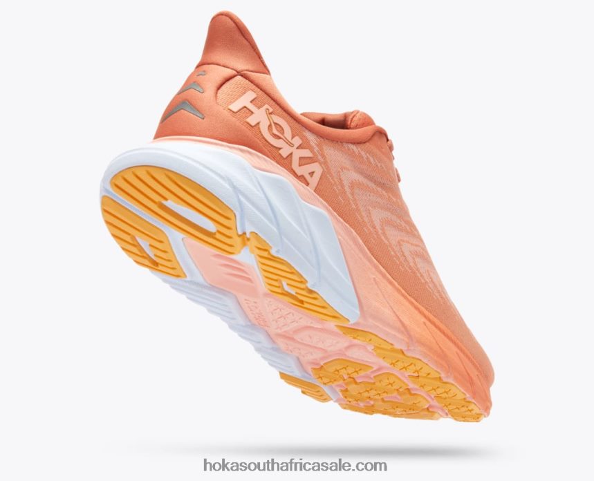 Women Arahi 6 Hoka 0TNRBJ23 Sun Baked/Shell Coral