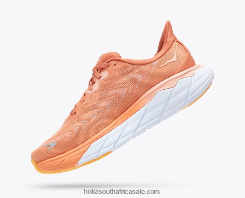 Women Arahi 6 Hoka 0TNRBJ23 Sun Baked/Shell Coral