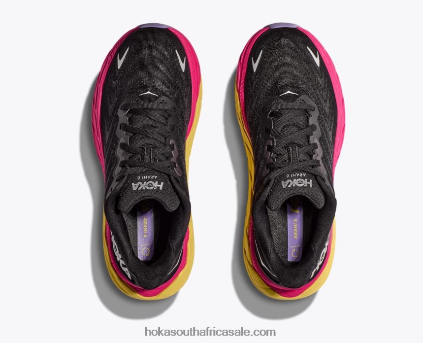 Women Arahi 6 Hoka 0TNRBJ686 Black/White