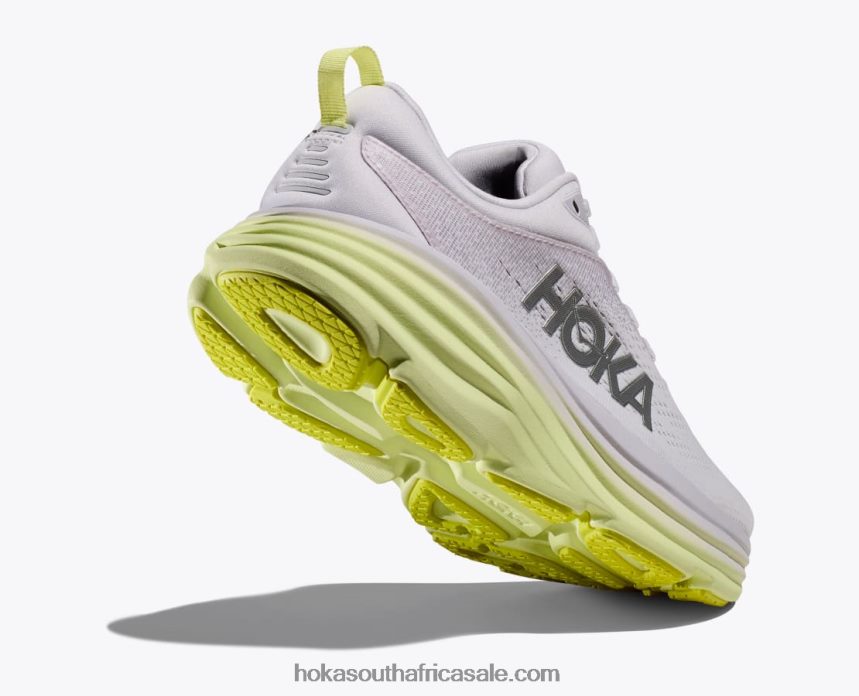 Women Bondi 8 Hoka 0TNRBJ13 Nimbus Cloud/Luminary Green