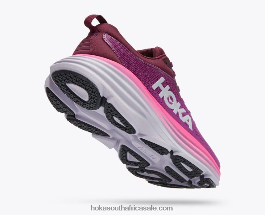 Women Bondi 8 Hoka 0TNRBJ15 Beautyberry/Grape Wine