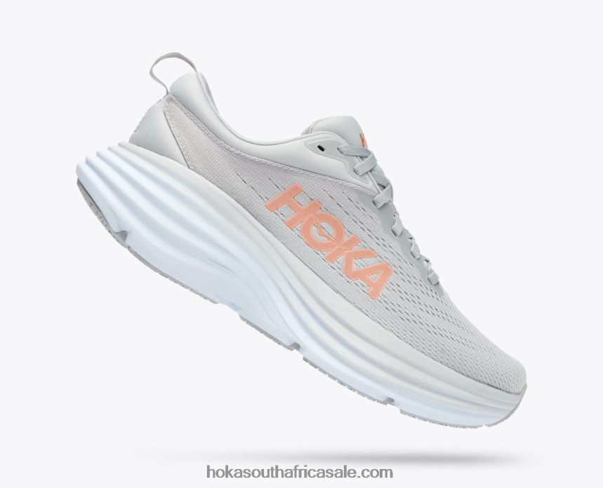 Women Bondi 8 Hoka 0TNRBJ245 Harbor Mist/Lunar Rock