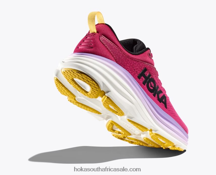 Women Bondi 8 Hoka 0TNRBJ8 Cherries Jubilee/Pink Yarrow