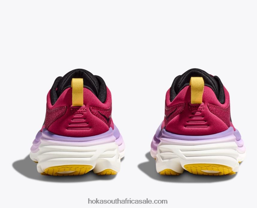 Women Bondi 8 Hoka 0TNRBJ8 Cherries Jubilee/Pink Yarrow