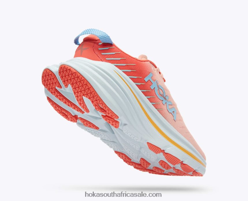 Women Bondi X Hoka 0TNRBJ56 Camellia/Peach Parfait