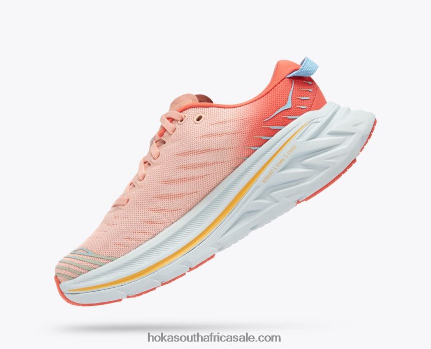 Women Bondi X Hoka 0TNRBJ56 Camellia/Peach Parfait