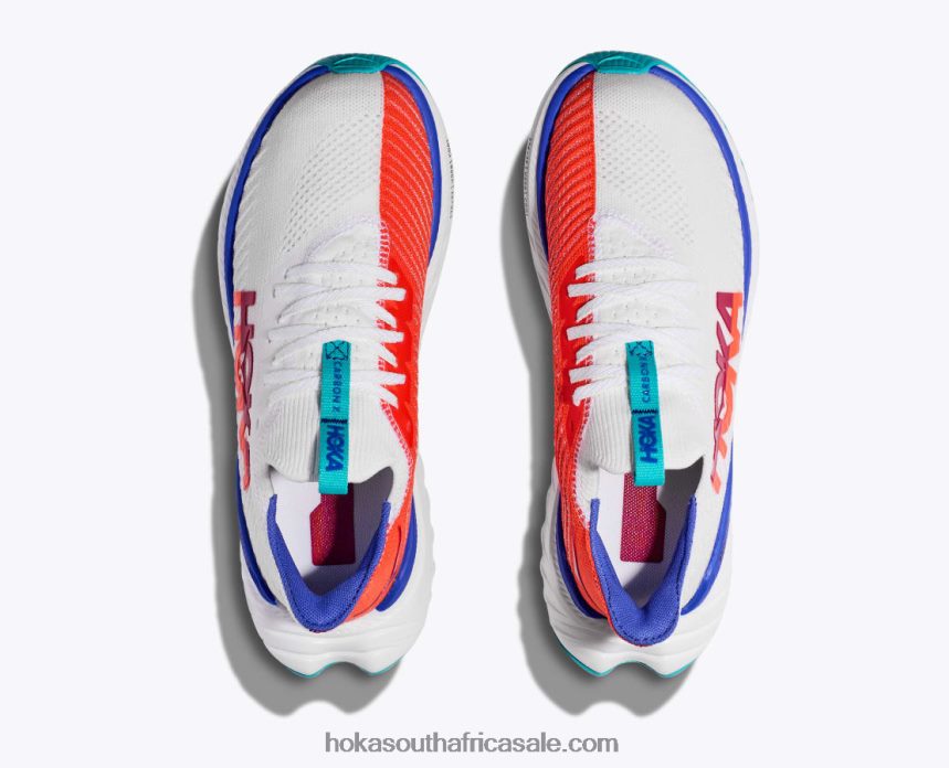 Women Carbon X 3 Hoka 0TNRBJ44 White/Flame