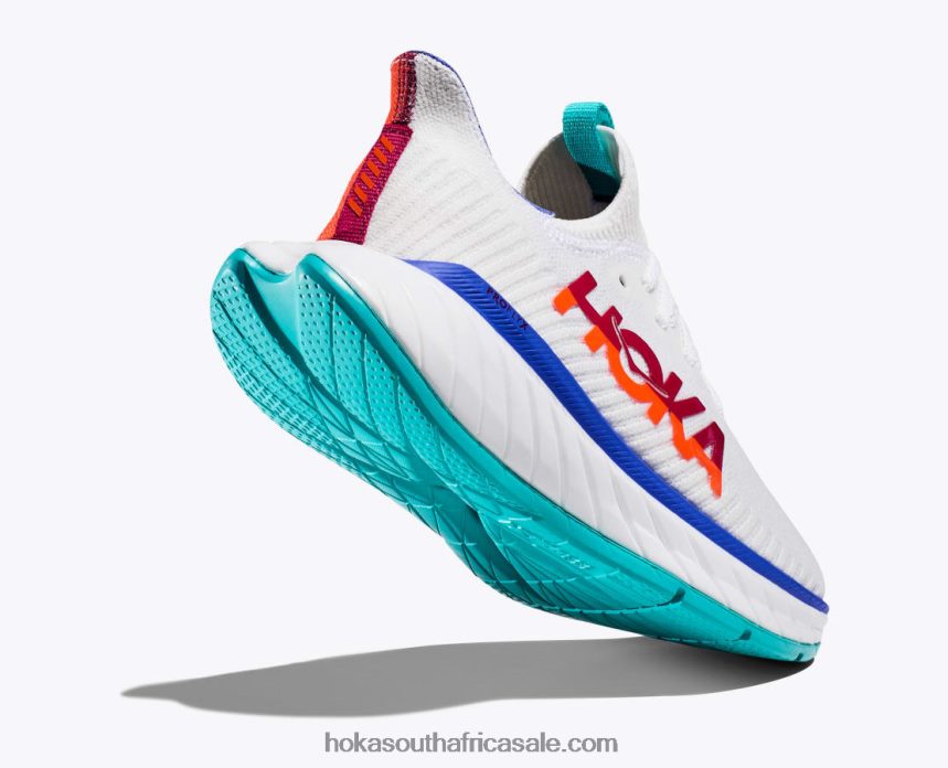 Women Carbon X 3 Hoka 0TNRBJ44 White/Flame