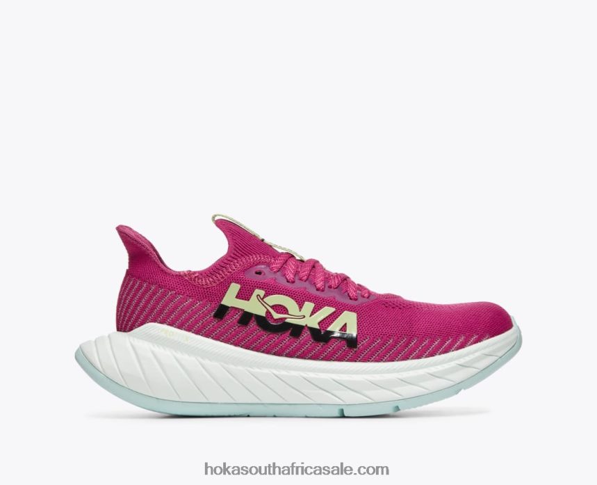 Women Carbon X 3 Hoka 0TNRBJ45 Festival Fuchsia/Black