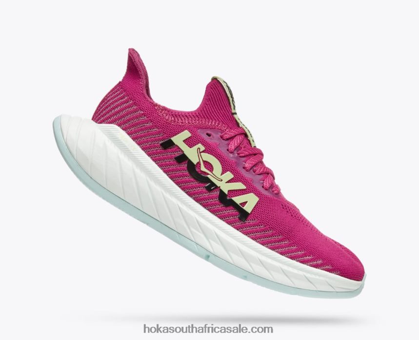 Women Carbon X 3 Hoka 0TNRBJ45 Festival Fuchsia/Black