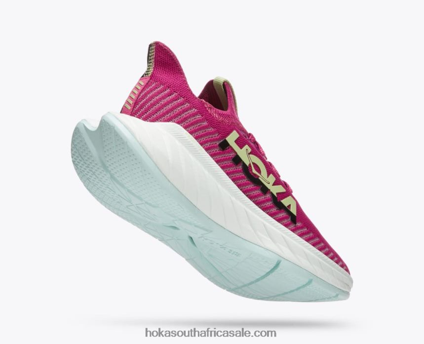 Women Carbon X 3 Hoka 0TNRBJ45 Festival Fuchsia/Black