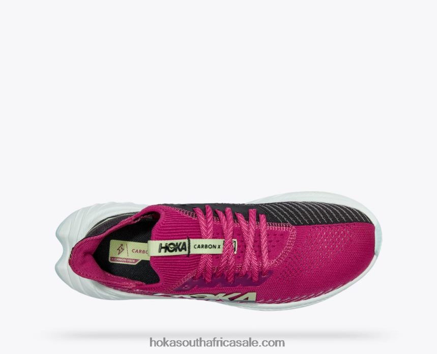 Women Carbon X 3 Hoka 0TNRBJ45 Festival Fuchsia/Black