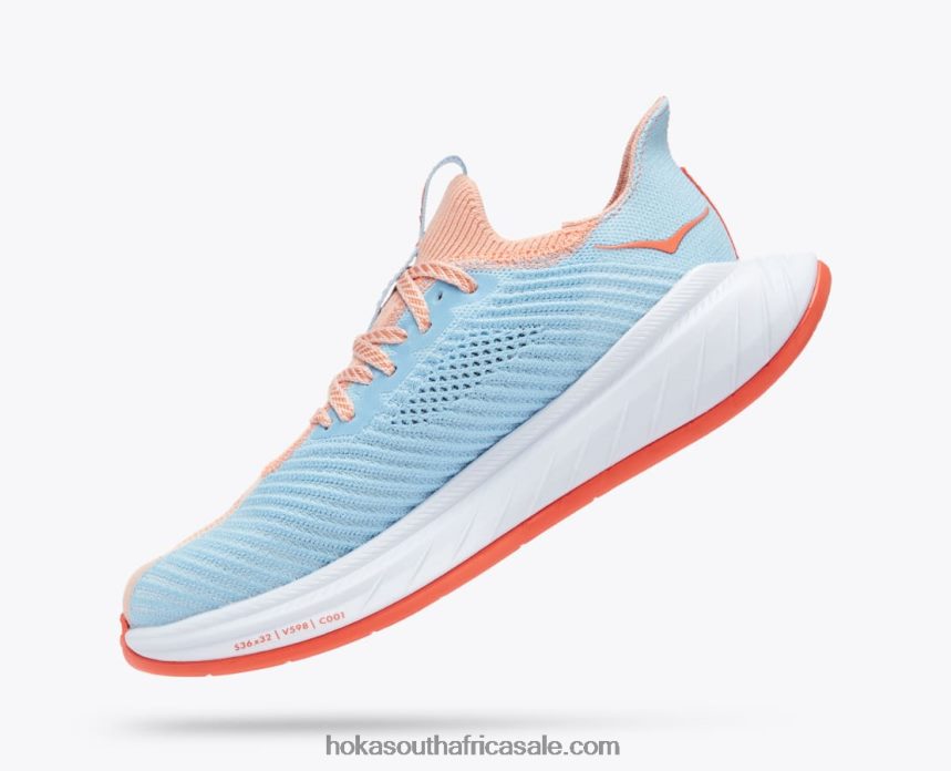 Women Carbon X 3 Hoka 0TNRBJ46 Peach Parfait/Summer Song