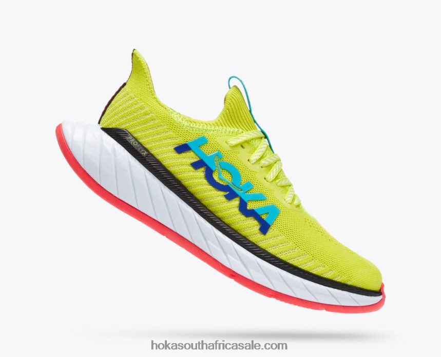 Women Carbon X 3 Hoka 0TNRBJ47 Evening Primrose/Scuba Blue