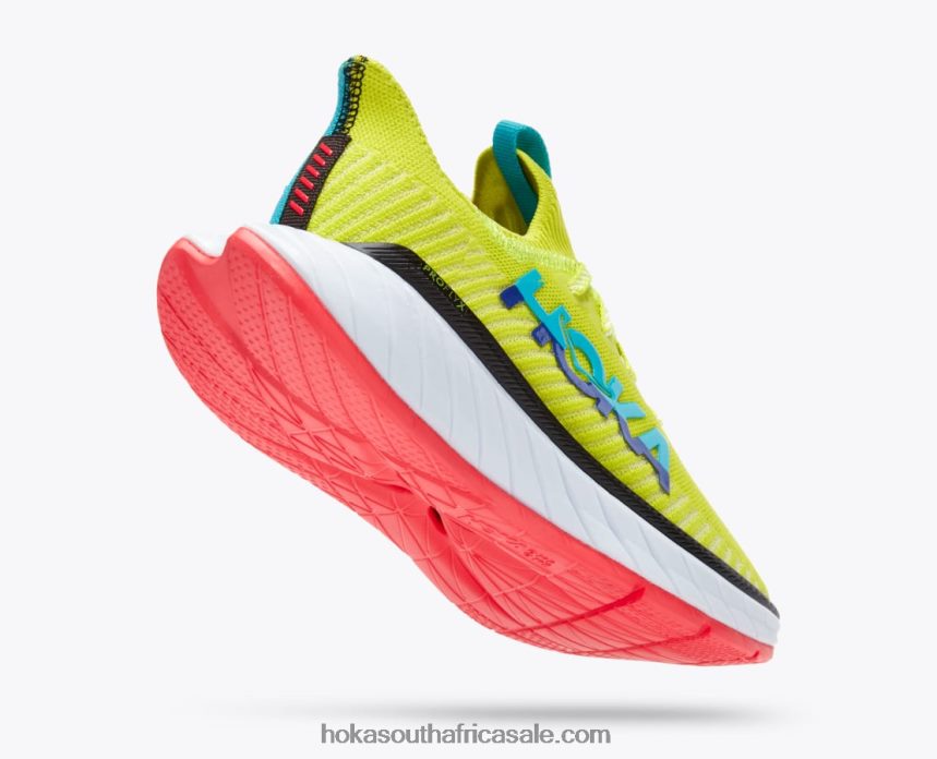 Women Carbon X 3 Hoka 0TNRBJ47 Evening Primrose/Scuba Blue
