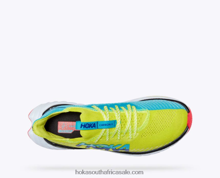 Women Carbon X 3 Hoka 0TNRBJ47 Evening Primrose/Scuba Blue