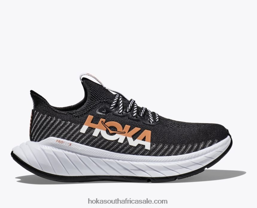 Women Carbon X 3 Hoka 0TNRBJ48 Black/White