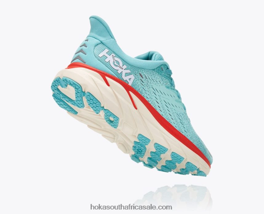 Women Clifton 8 Hoka 0TNRBJ213 Aquarelle/Eggshell Blue