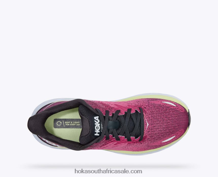 Women Clifton 8 Hoka 0TNRBJ217 Blue Graphite/Ibis Rose