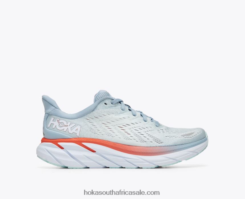 Women Clifton 8 Hoka 0TNRBJ218 Blue Fog/Plein Air